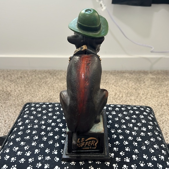 Vintage Cast Iron Book Of Knowledge, Reproduction ‘Ole Puffer' Bulldog Bank. - Picture 5 of 11